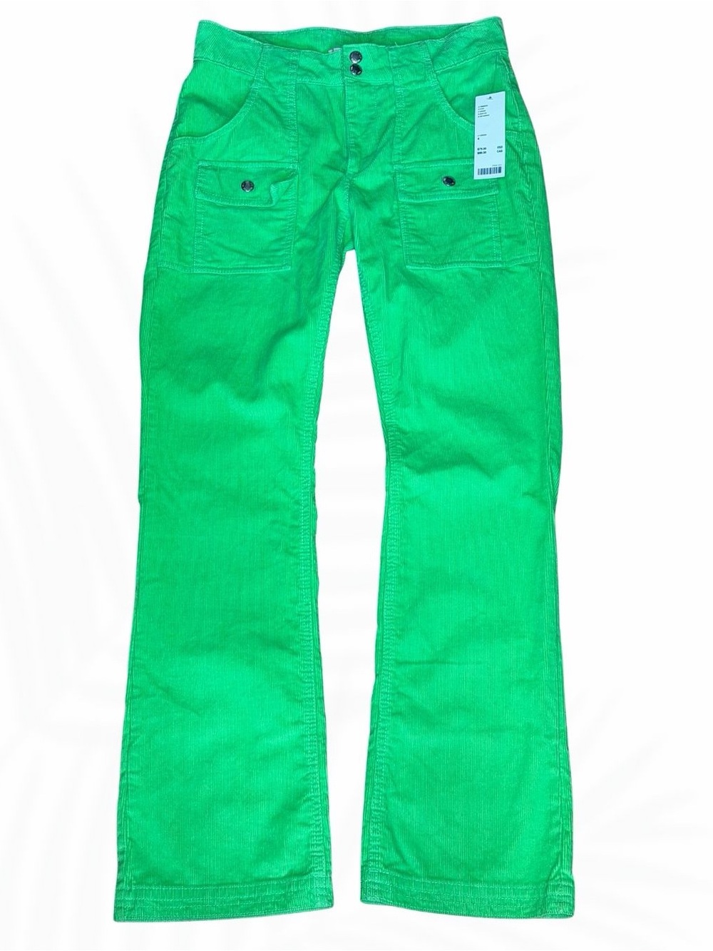 BDG Urban Outfitters Lime Green Corduroy Flare Pants NWT Size 4